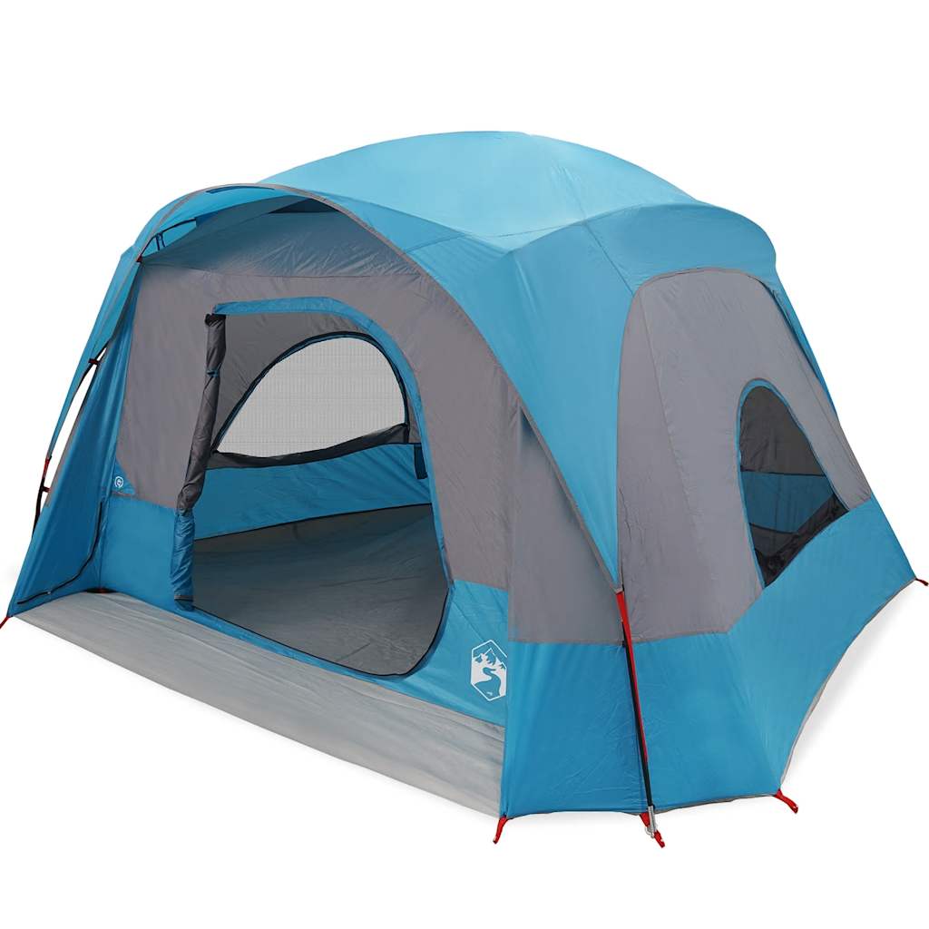 Family Tent for 6 Persons Blue Waterproof