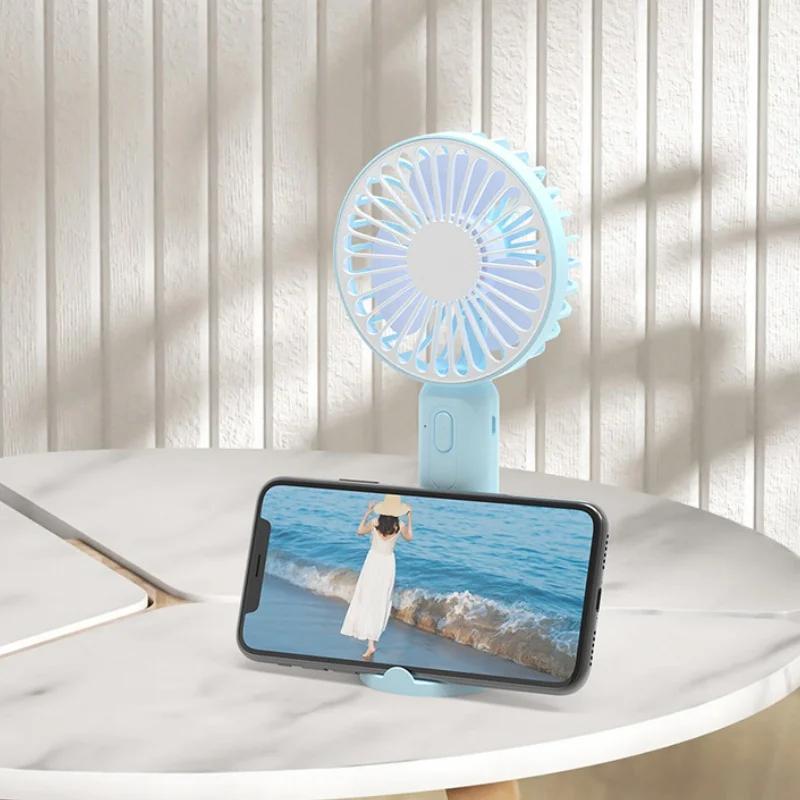 1pc USB Hand-held Small Electric Fan Summer Cool Fan Student Portable Small Electric Fan