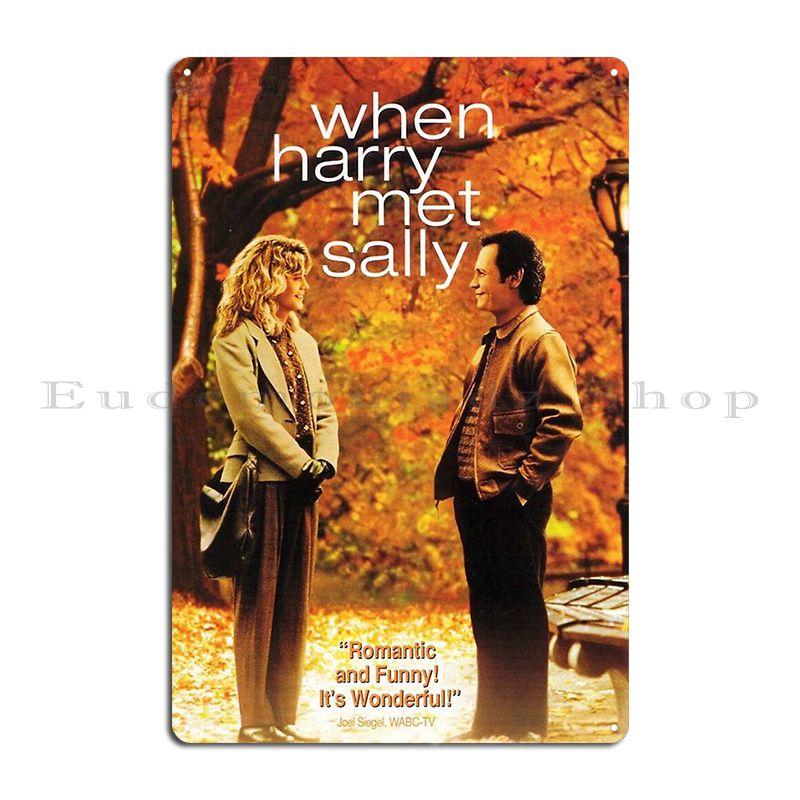 When Harry Met Sally 1989 Movie Metal Plaque Poster Mural Club Rusty Club Create Tin Sign Poster 20x30cm