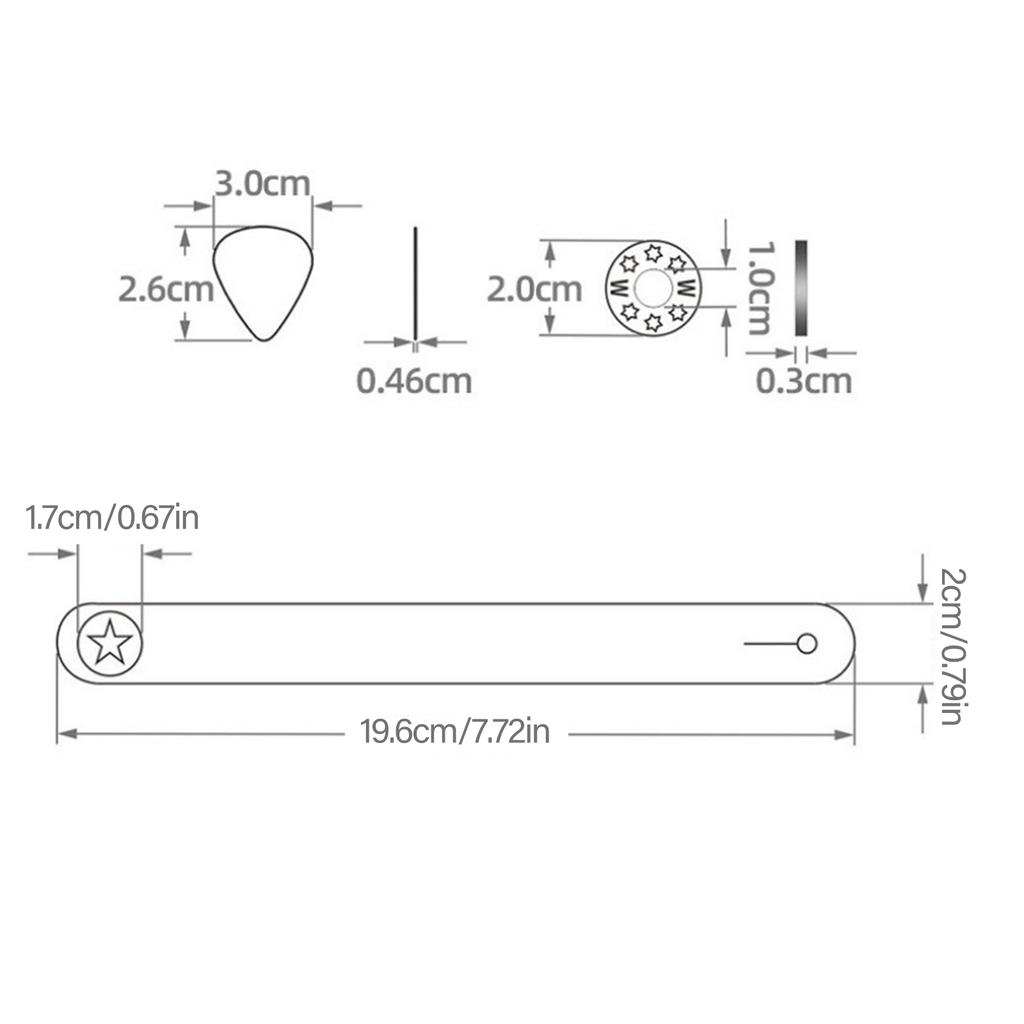 Gitarrengurt-Halterknopf Sicherer Verschluss Gitarrenhals-Gurtknopf Lederkopfplatten-Adapter Krawatte für Ukulele Bassgitarre