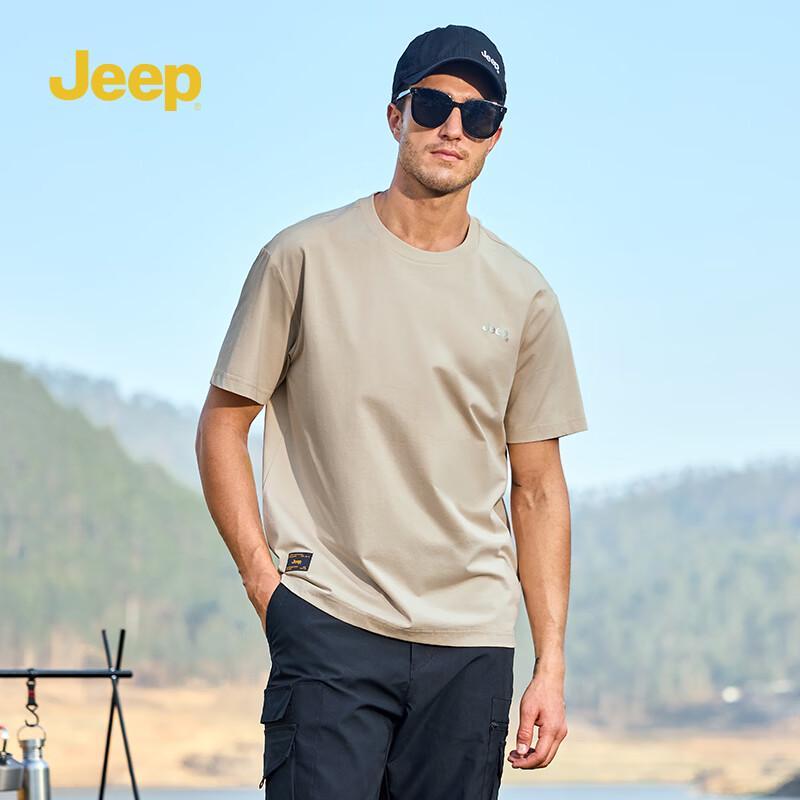 Jeep Men's American Style Breathable Short Sleeve T-Shirt