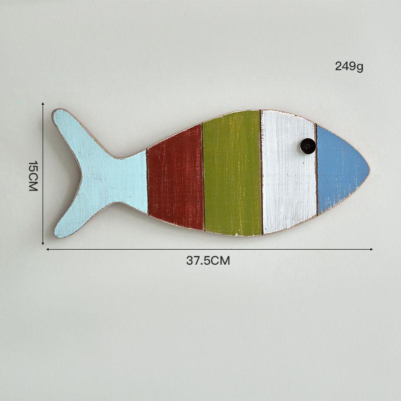3D-Fisch-Wandanhänger im mediterranen Stil für Hotel- und Flurdekoration