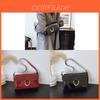 Vintage Style Small Square Handbag With Top Handle And Inner Pouch For Daily Use