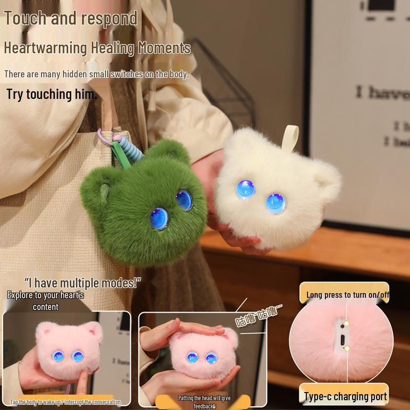 AI Spirit Cat Plush Toy: Interactive Emotional Pet & Learning Companion