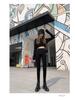 2024 Herbst/Winter Damen High Waist Schlanke Graue Samtjeans - Schlankmachende Bleistifthose für zierliche Figuren