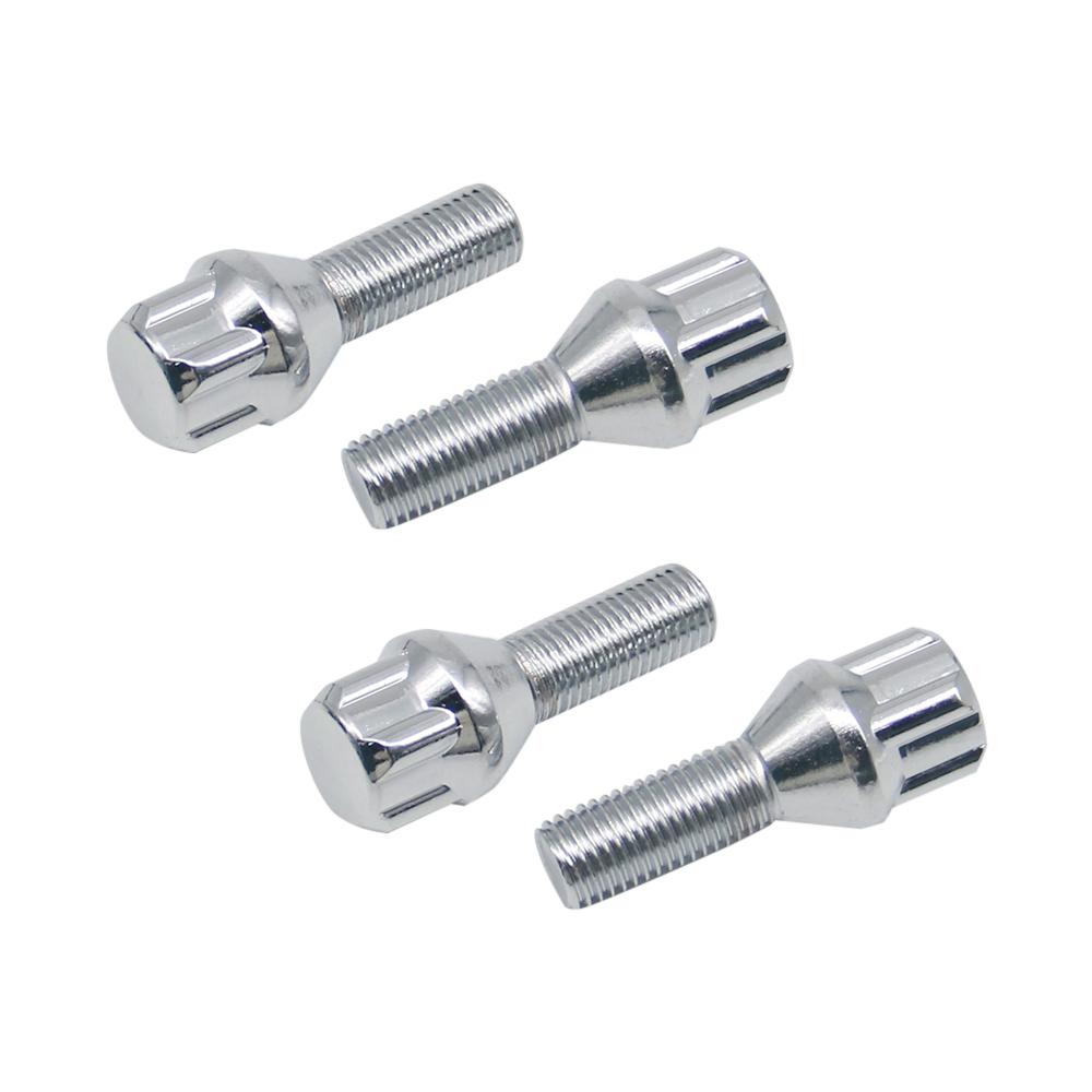 1Set For BMW E30 E36 E46 E81 E90 2003 2004 2005 2006-2013 M12 X 1.5 4+1 Aluminum Alloy Wheel Lock Bolt Tire Anti-theft Screws Nu