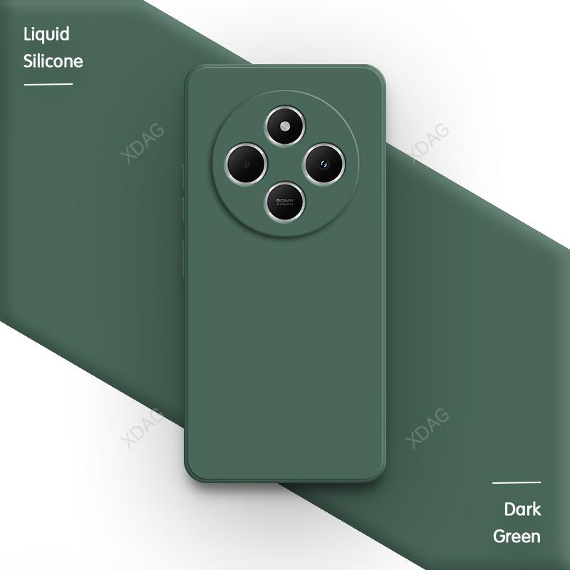 Original Phone Case for Redmi 14C 14R A4 4G 5G Simple Camera Protection Square Liquid Silicone Shockproof Soft Luxury Back Cover