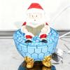 Christmas Santa Bubble Bath Lamp Cute Santa Reading A Book Bathtub Lamp USB Night Light for Bathroom Home Office Desk Decor