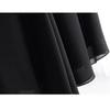 Black Skirt Women's Summer Dress Mid-length Culottes Pleated High Waist Eight-point Wide-leg Pants Skirt