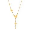 Golden Butterfly Tassel Necklace: Women's Versatile French Style, Elegant Niche Luxury Clavicle Chain.