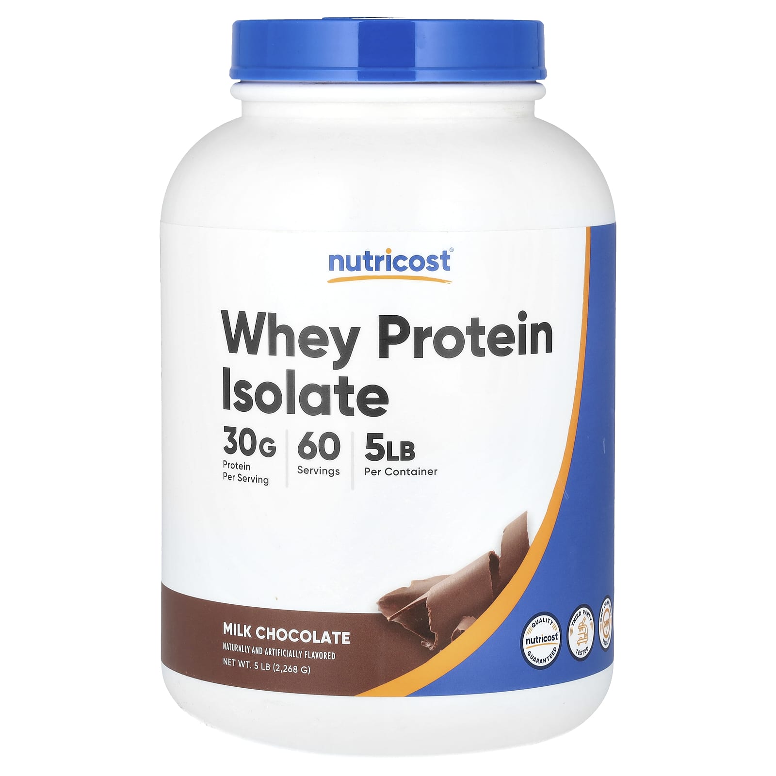 

Whey Protein Isolate, Milk Chocolate, 2,268G (5Lbs)