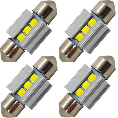 4 Stück Birne 31mm C3W LED SV8.5 12-24V CANBUS 320lm starkes weißes Licht Off-Road