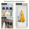 5Pcs Stainless Steel Adhesive Hooks Heavy Duty Wall Hooks Waterproof Towel Coat Hangers for Bathroom Kitchen