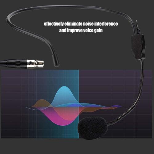 Mini XLR 3-pin TA3F Plug Headwear Microphone Headset Microphone, Comfortable To Wear, High Sound Quality Fidelity, Heart-shaped Directional Electrode