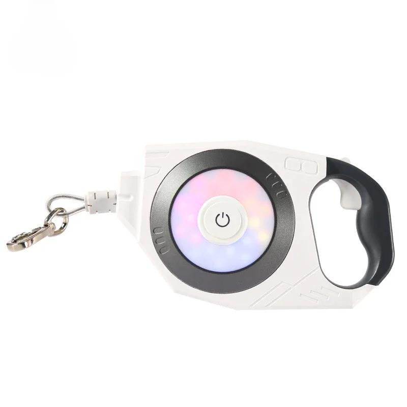 4 m lange, automatisch einziehbare Hundeleine mit LED-Licht und Laserspielzeug, luxuriöse Hundeleine für kleine und mittelgroße Hunde, Gassi-Zubehör für Hunde