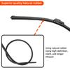 Universal J-Shaped U-Shaped Hook Car Wiper Blade 1PC Soft Rubber Windshield Wiper Uses For Auto Car Windshield Cleaning