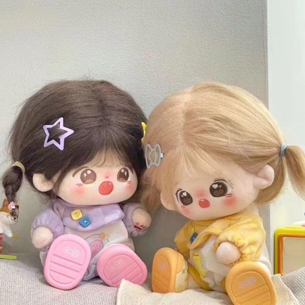 

Cartoon T-shirt 20cm Cotton Doll Clothes Outfit Plush Doll Clothes Doll Accessories style D