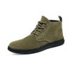 Men's Formal Shoes Autumn Casual Short Boots Walking New Style 2026 Men's Chelsea Boots Suede Green Flat Bottom Loafers Walking