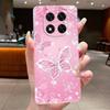 For Xiaomi Redmi Note 14 Pro+ Case Clear Soft TPU Fundas Butterfly Flower Cover For Redmi Note14 Pro Plus 5G Phone Cases Coque