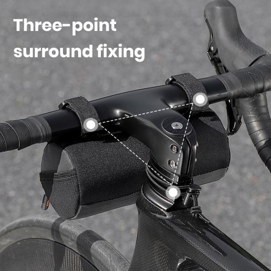Bike Handlebar Bag Portable Multi-purpose Simple Installation Large Capacity Waterproof Storage Pouch Bicycle Frame Tube Bag