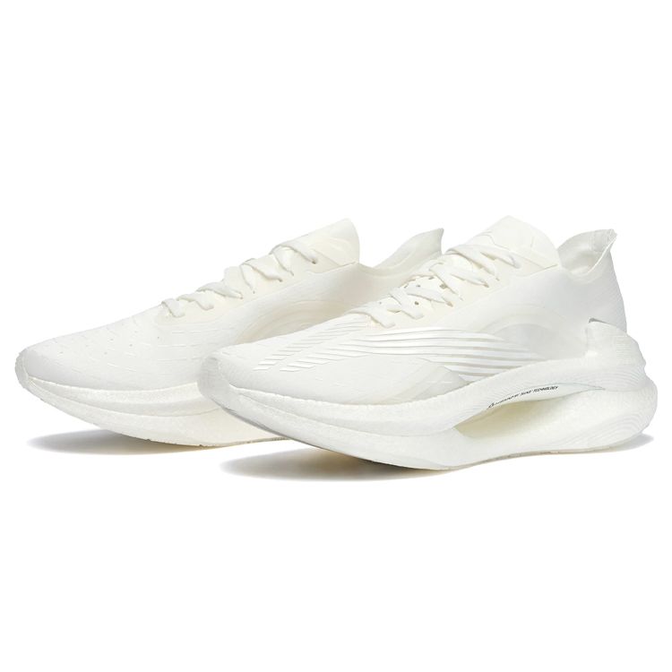 Li Ning Absolute Shadow Breathable Low Top Running Shoes Women sneakers Piano-White ARHQ262-5