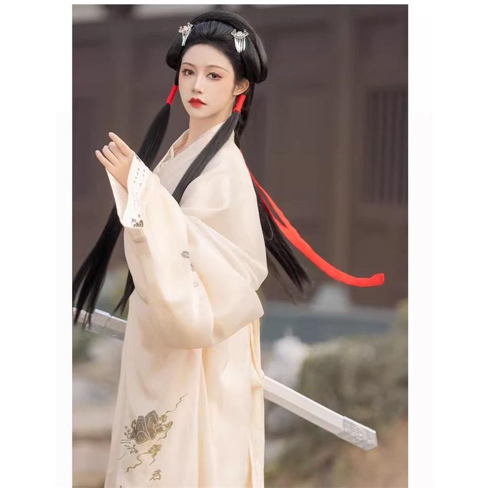 Chinese Spring And Autumn And Warring States Period Style Hanfu, Ma Shan Chu Tomb Restoration Tailed Women's Set