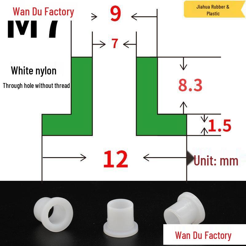 T-Shaped Nylon Insulating Bushing Spacer for M3-M35 Threads