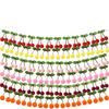New 1-6PCS Cherry Felt Ball Handmade Garland String Wall Hanging Ornaments Hair Ball Pendant Kids Room Shower Party Favor Decor