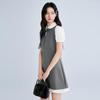 LEDIN Sleeveless High-Waist Mini Dress