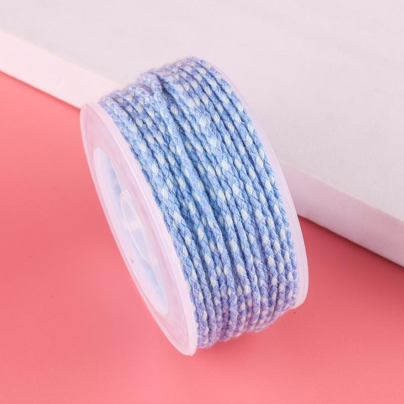 Sigu Sanhua Tibetan-Style Star & Moon Bodhi Cotton Thread - Non-Elastic, Wear-Resistant DIY Weaving Rope