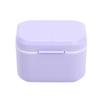 Portable Denture Retainer Soaking Case Multi-Purpose Mouthguards Braces Storage Box Nail Drill Tool Organizer