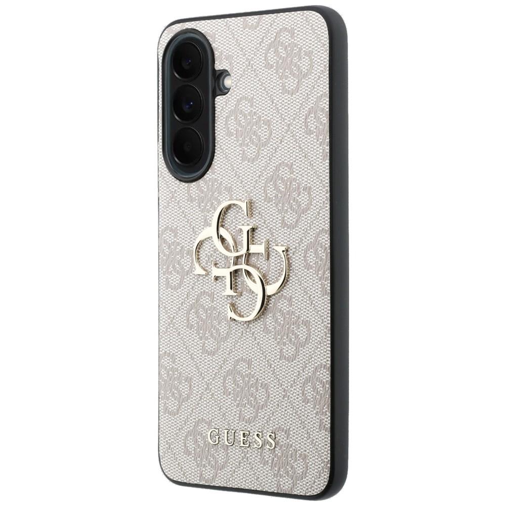 Guess Leather 4G Metal Logo Case for Samsung Galaxy A37 5G Pink