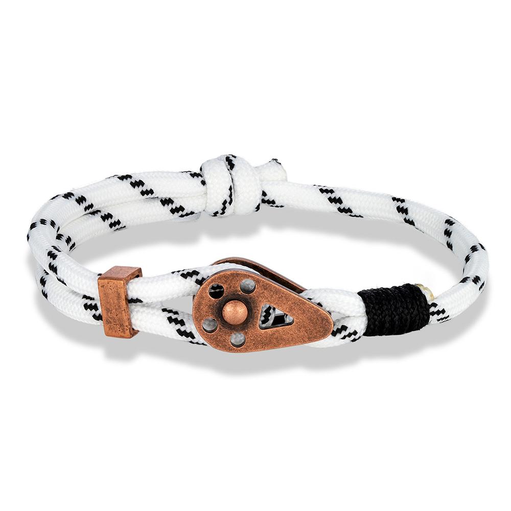 Lokomotive Herren Punk Rock Seilbahn Schnalle Armband Verstellbar Nautische Seilarmbänder Berg Camping Schnallen Zubehör