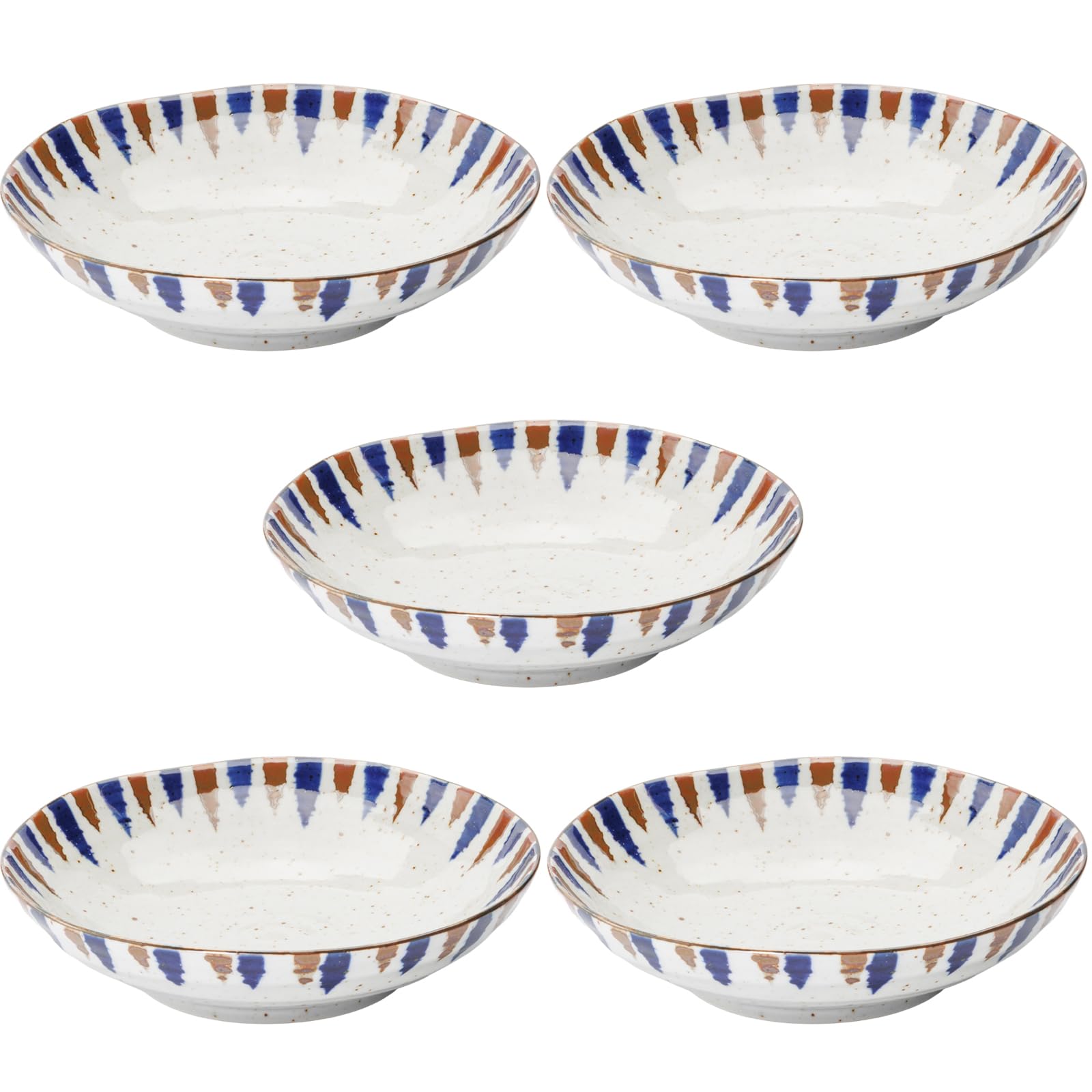 

Mino ware dinnerware set of including a shallow a deep and a approximately 21cm in microwave and dishwasher made in product number 564608 Fuchi синий