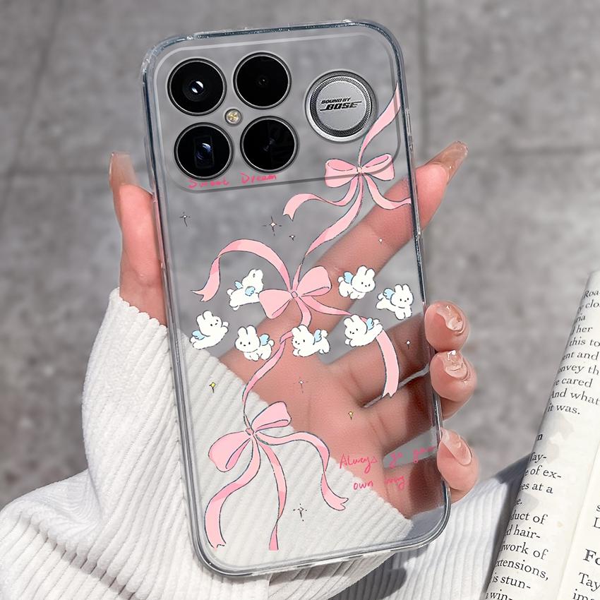 Covers For Xiaomi Poco F8 Ultra F8 F5 Pro F3 C50 C40 Mi Note 2 3 Transparent TPU Phone Case Cute Pet Dog Soft Silicone Dustproof Shell For Xiaomi Capa