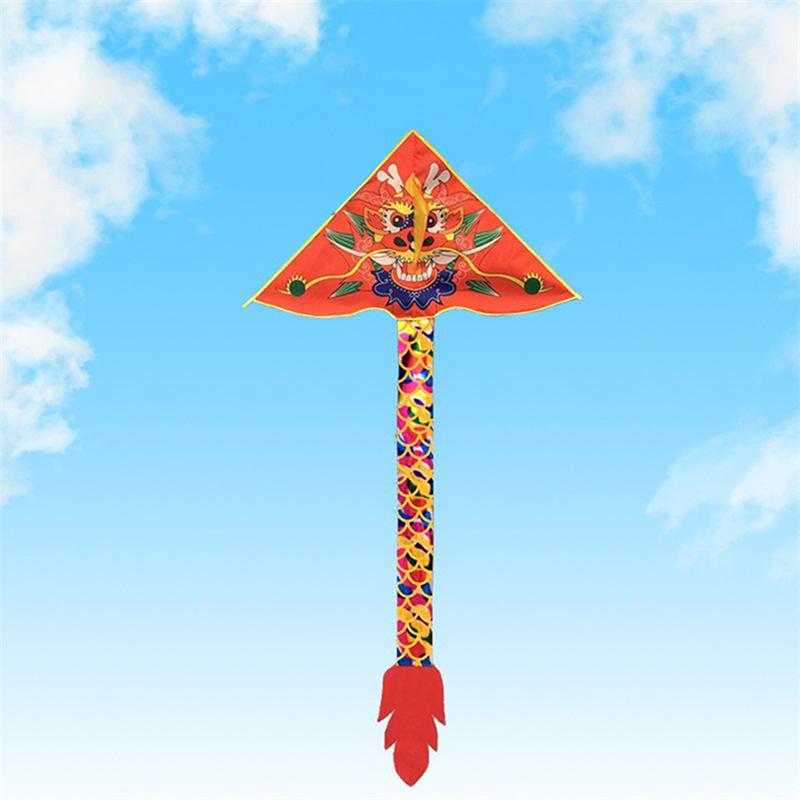 Großer Drachendrachen für Kinder und Erwachsene, leicht zu fliegen, großer, riesiger Drachendrachen mit Schwanz, leicht zu fliegendes Drachenspielzeug für draußen