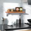 2pcs Sturdy Steel Folding Shelf Brackets Wall-Mounted Design for Workbench Table, Table Shelves Angle Bracket Home Hardware