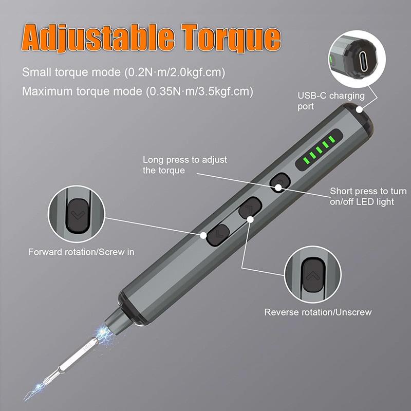 Electric Screwdriver Set 68 In 1 Mini Cordless Precision Screwdriver Repair Tool for Electronic Products,DIY,Glasses,Laptops,etc