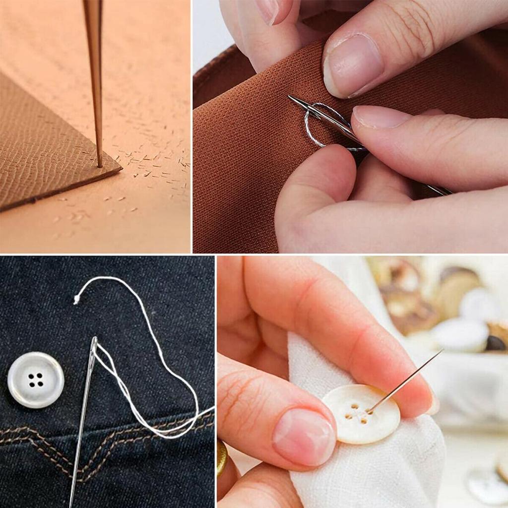 HUIKKJP Leather Craft Leather Tool Set for Hand and Includes Leather Cotton and Leather Tools 29-Piece Sewing, DIY, More, Needles, String, Thread,