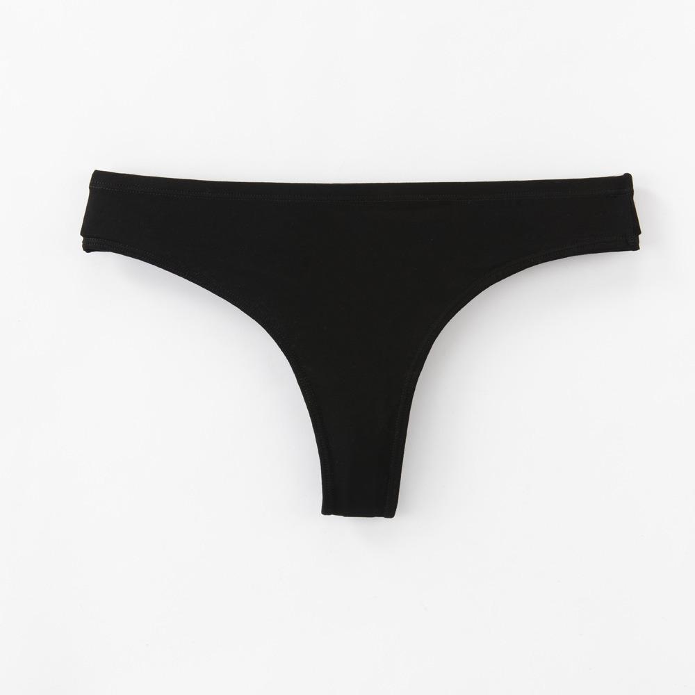 Women's Sensual Brazilian Briefs Low-Rise Solid-Colour Invisible Thong Form-Fitting for a Flattering Silhouette