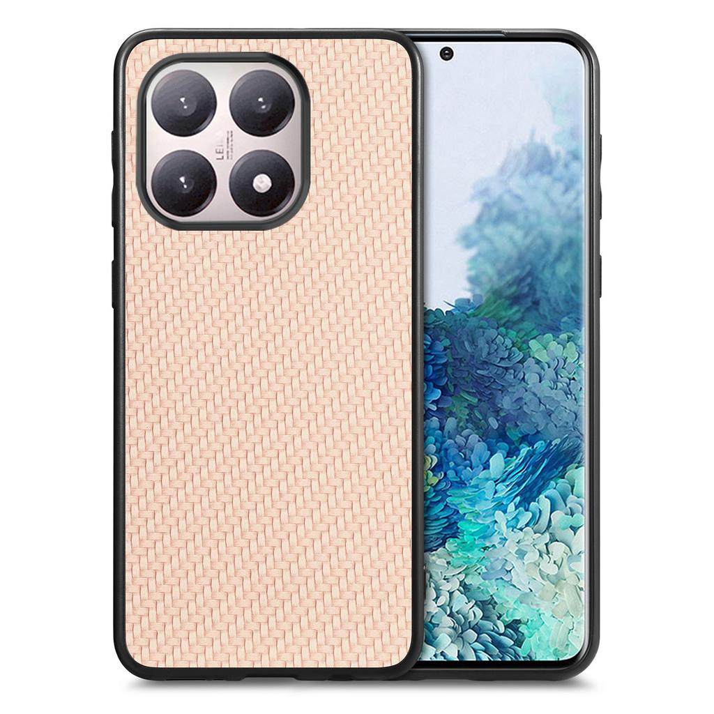For Xiaomi 15T Case Carbon Fiber Texture PU Leather + PC + TPU Phone Cover