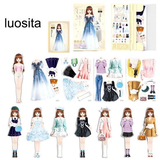 Magnetic Princess Dress Up Paper Doll, Pretend Play Toy, Smooth Burr-Free, Encourage Creation, Funny Clothes Dress Up Puzzle Game