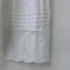 Spring 2026 Korean Style White Moonlight Cotton Midi Skirt