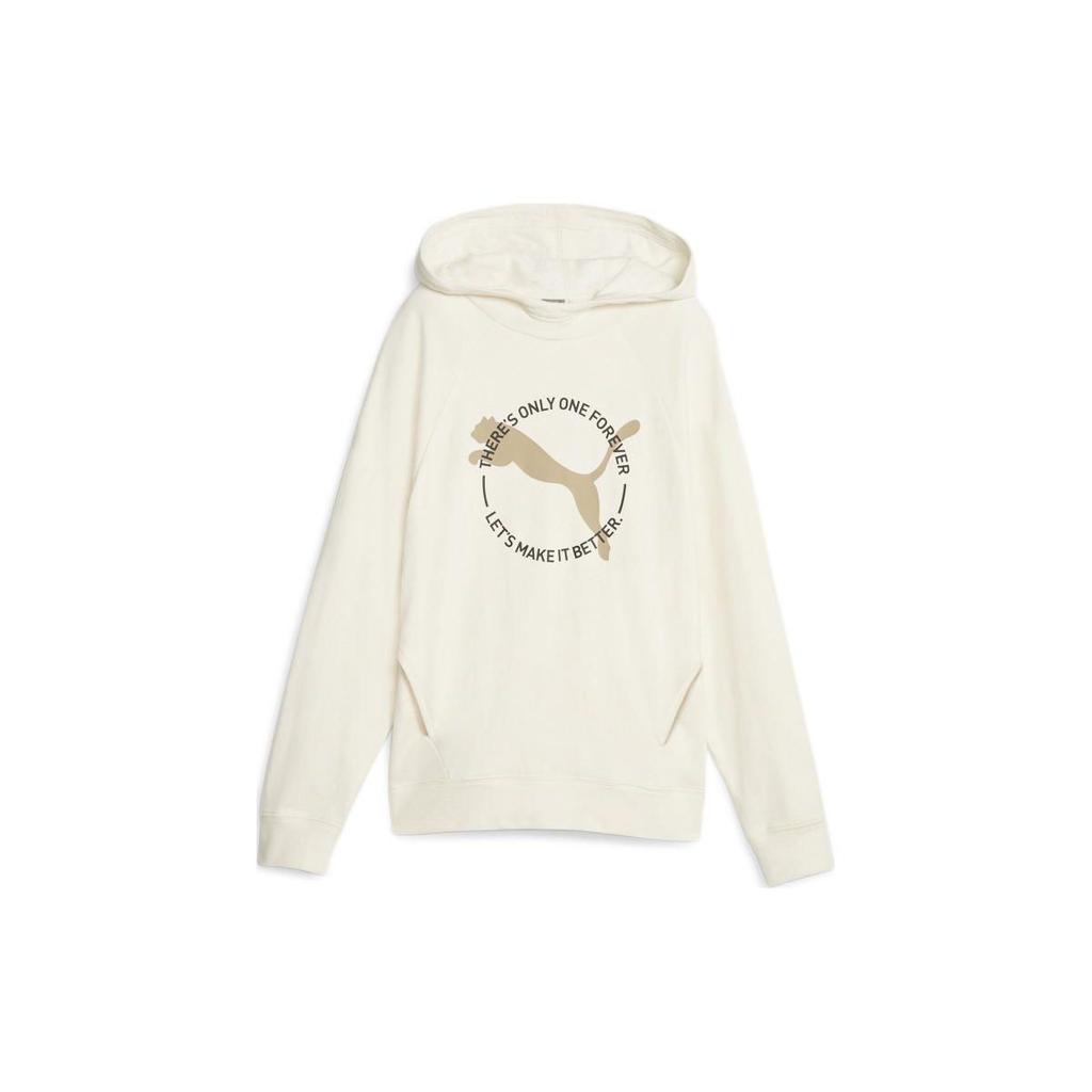 Puma Lepší sportovní mikina s kapucí s potiskem písmen Dámské mikiny Bílá 676068-99