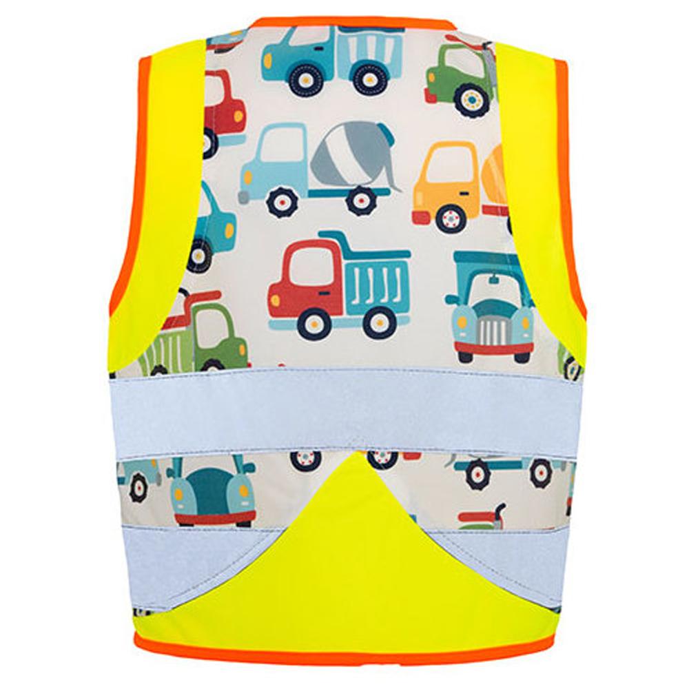 Korntex Childrens/Kids Fun CO Neutral Construction Vehicles Safety Hi-Vis Vest