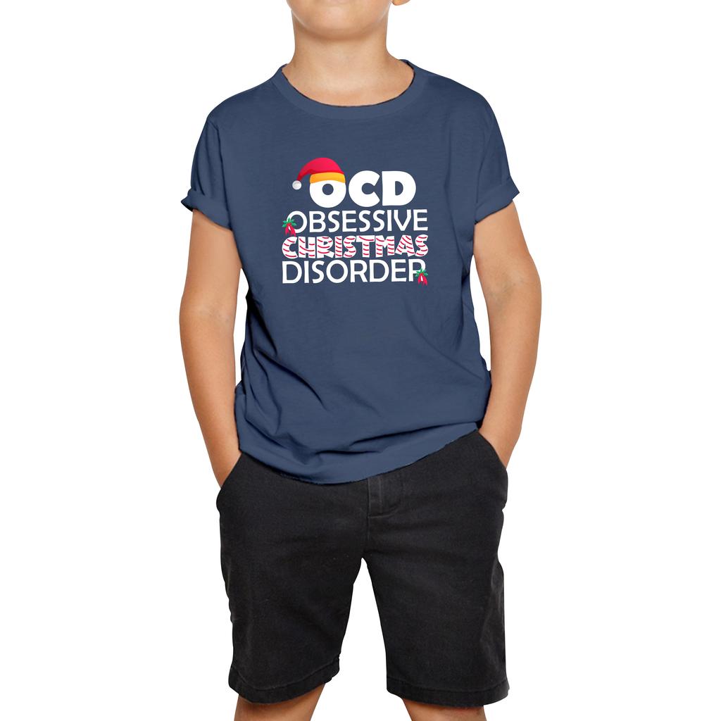 OCD Obsessive Christmas Disorder Kids T Shirt Christmas Top