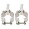 1 Pair Oar Lock Socket Side Mount 1 3 8in To 1 3 4in Inner Diameter Clamp On Row Lock Brackets