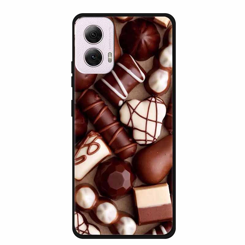 For Moto G Power 2024 Case TPU Animals Soft Silicone Phone Cases For Motorola G Power 2024 5G Wolf Protector Original Back Cover