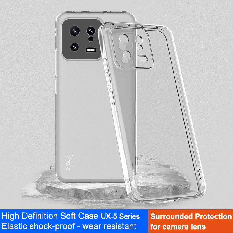 

IMAK UX-10 Series Soft TPU Phone Case for Xiaomi 13 5G,Transparent Anti-scratch Protective Back Cover A