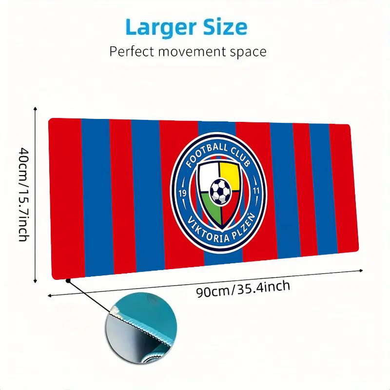 Viktoria Plzen FC Color Mouse Pad Large Gaming Table Cushion Non-slip Laptop Tablet Big Mousepad XXL Mat Mini PC Playmat With Lock edge